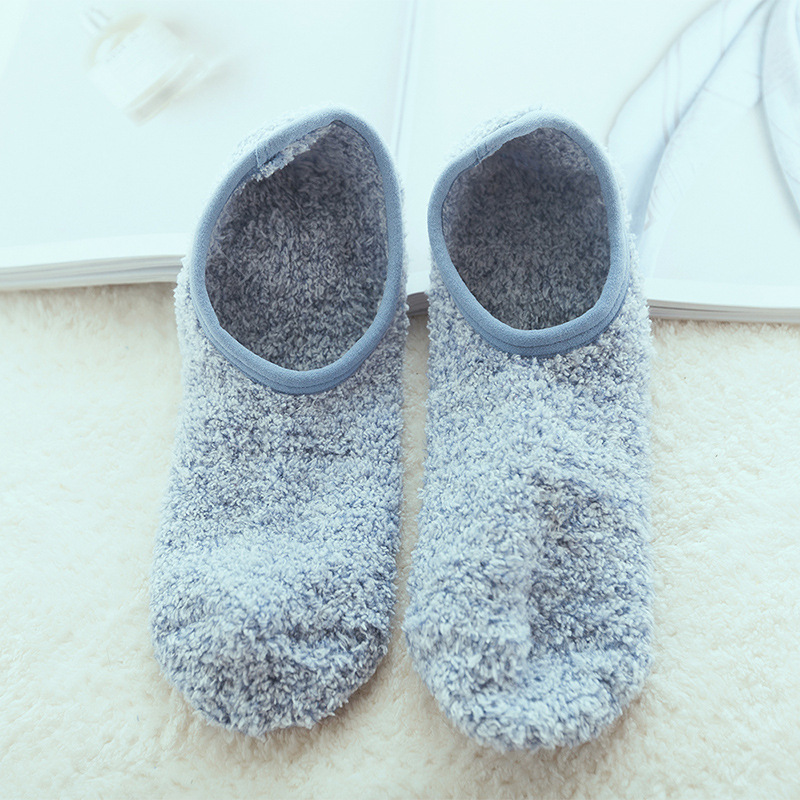 Slipper Socks Floor Shoes Autumn Winter Thick Socks Thick Carpet Adult Soft Bottom Non-slip Yoga Early Childhood Home Socks Fluffy Fuzzy Socks